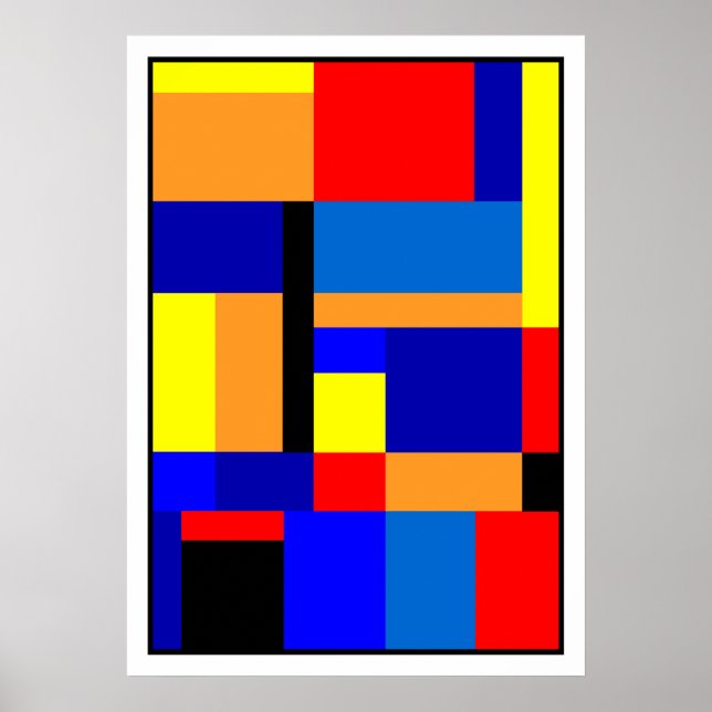Affiches Mondrian #2-1 (Devant)