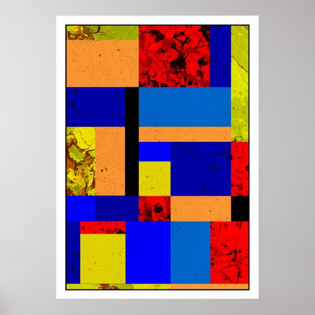 Affiches Mondrian #3-1 (Devant)