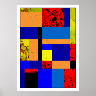 Affiches Mondrian #6-1