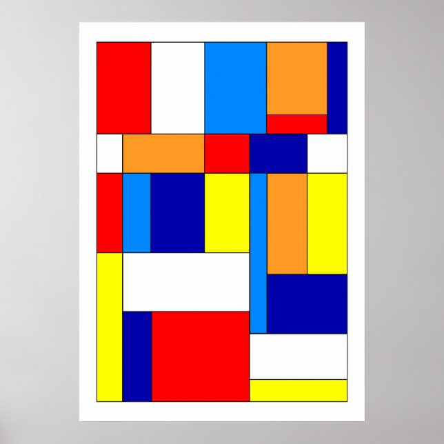 Affiches Mondrian #8 (Devant)
