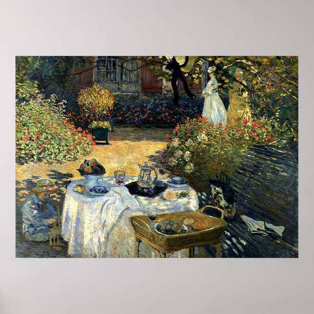 Affiches Monet - Le déjeuner (Devant)