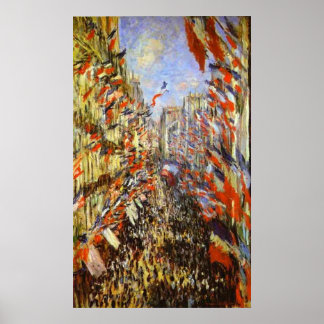 Affiches Monet, Rue Montorgeuil, Paris, 30 juin 1878