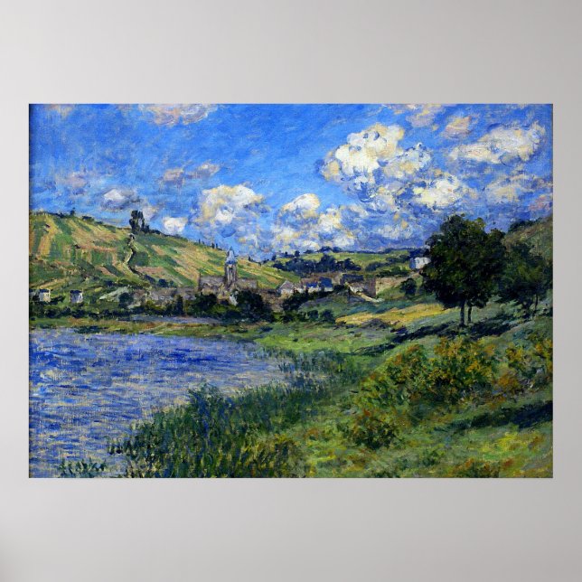 Affiches Monet - Vetheuil, Paysage (Devant)