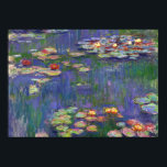 Affiches Monet Water Lilies Chef-d'oeuvre Peinture<br><div class="desc">Monet Water Lilies - Ce tableau Monet classique a été peint par Claude Monet en 1916. Il fait partie de sa célèbre collection de nénuphars où il peint dans son jardin à Giverney,  France. Un tableau de chef-d'oeuvre.</div>