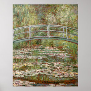 Affiches Monet's "Bridge Over a Pond of Water Lilies" 1899