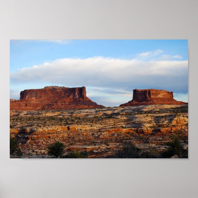 Affiches Monitor et Merrimac Mesas, Utah (Devant)