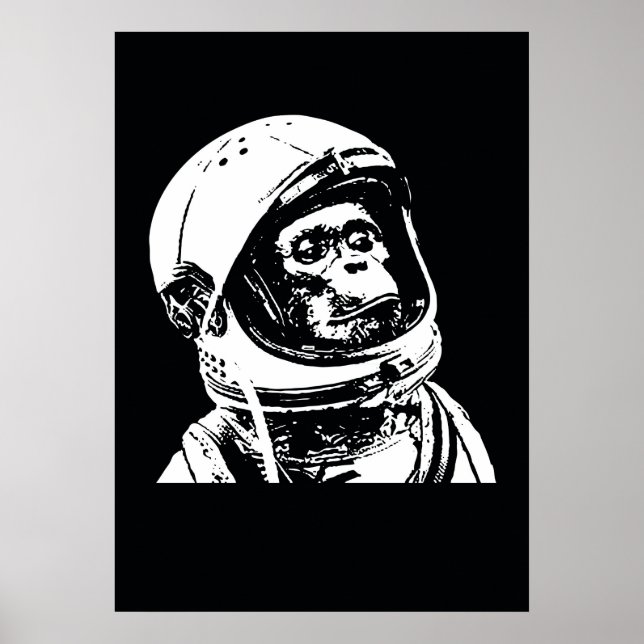 Affiches Monkey astronaute (Devant)