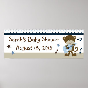 Affiches Monkey Rocker/Rock et Roll Poster/Bannière