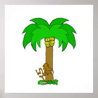 Affiches Monkey Tree Hugger