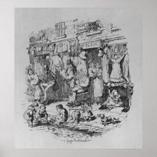 Affiches Monmouth, illustration from 'Sketches by Boz'