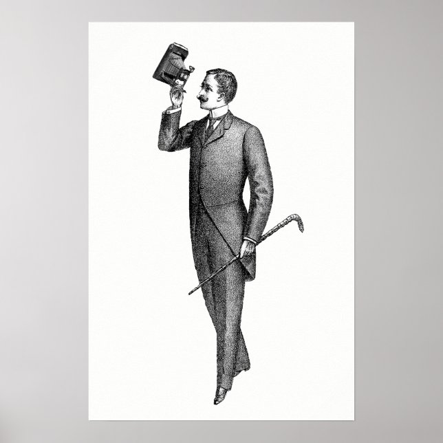 Affiches Monsieur victorien selfie (Devant)