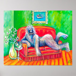 Affiches Monstre séduisant aux fruits