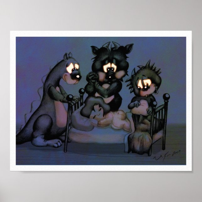 Affiches Monstres dans ma chambre (Devant)