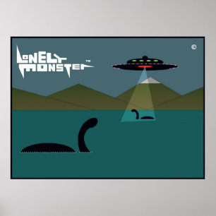 Affiches Monstres et UFO isolés