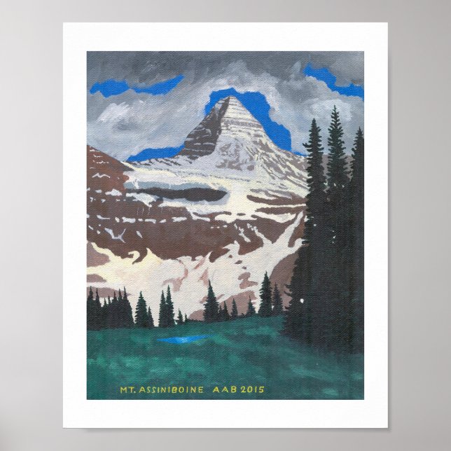Affiches Mont Assiniboine (Devant)