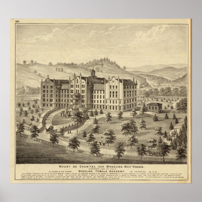 Affiches Mont de Chantal, près de Wheeling, Virginie occide (Devant)