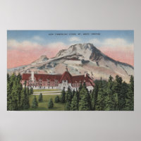 Mont Hood, Oregon - Vue du nouveau Timberline