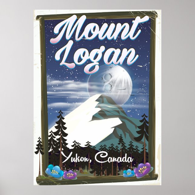 Affiches Mont Logan, Yukon, Canada (Devant)