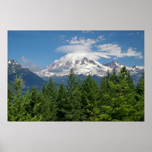Affiches Mont Rainier (Devant)