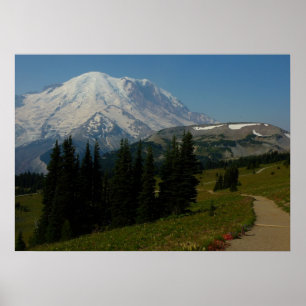 Affiches Mont Rainier depuis le sentier Sourdough Ridge