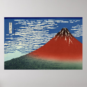 Affiches Mont Rouge Fuji