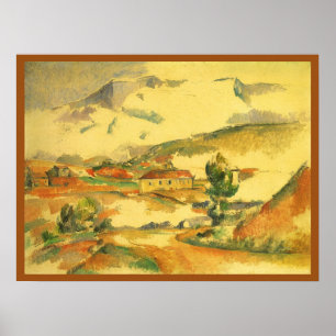 Affiches Mont Sainte Victoire par Paul Cezanne, Art Vintage