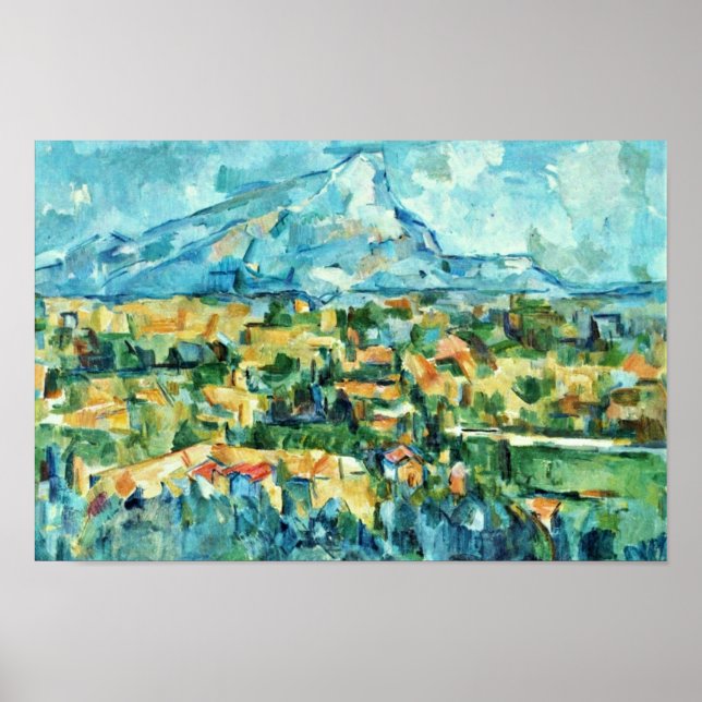 Affiches Mont Sainte-Victoire Par Paul Cézanne (Meilleure Q (Devant)