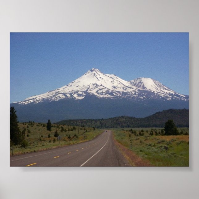 Affiches Mont Shasta, Californie (Devant)
