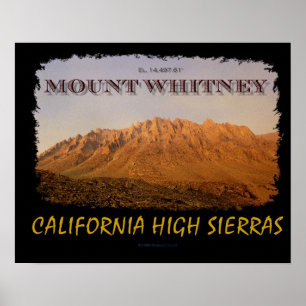 Affiches Mont Whitney