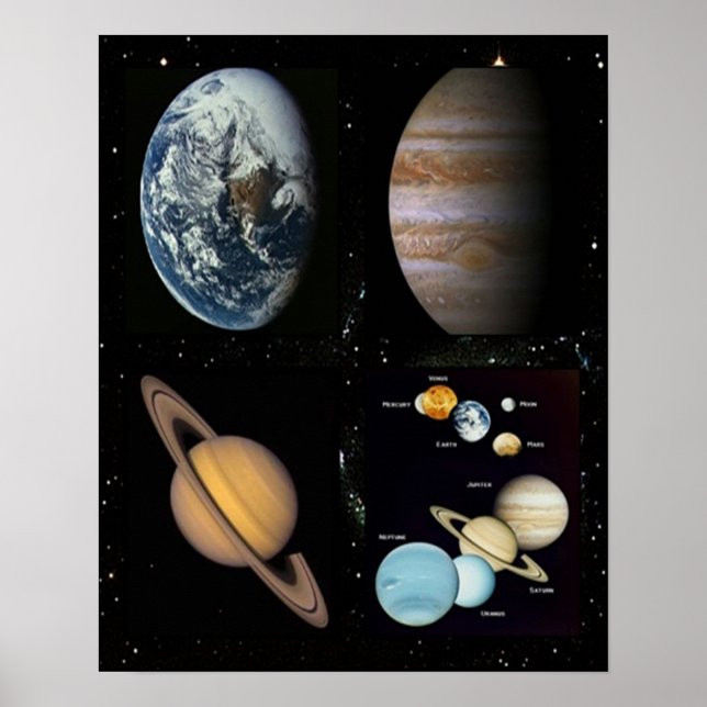 Affiches Montage des planètes (Devant)