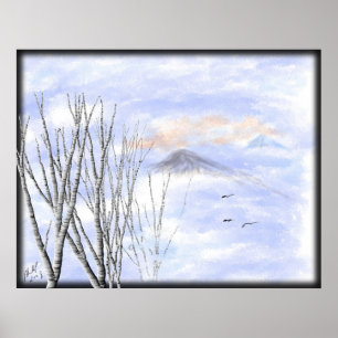 Affiches Montagne de bouleau