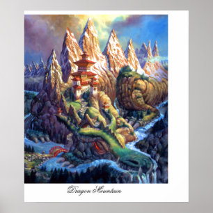 Affiches Montagne de dragon