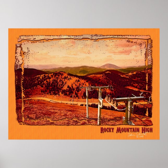 Affiches Montagne des Rocheuses (Devant)