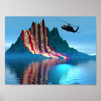 Affiches Montagne patriotique