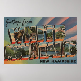 Affiches Montagnes blanches, New Hampshire 4