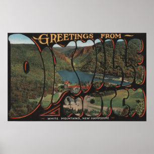 Affiches Montagnes blanches, New Hampshire - Dixville