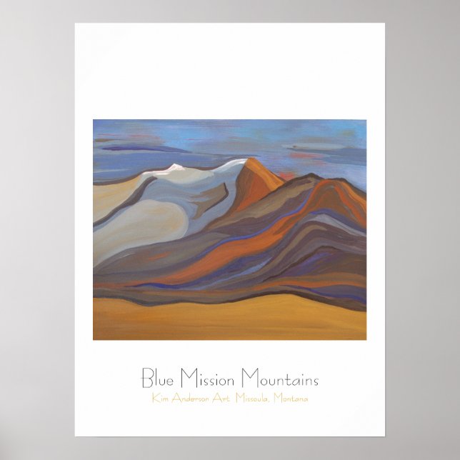 Affiches Montagnes Blue Mission (Devant)