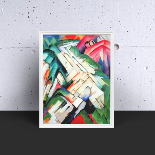 Affiches Montagnes (Paysage) de Franz Marc, Art Vintage (Créateur téléchargé)