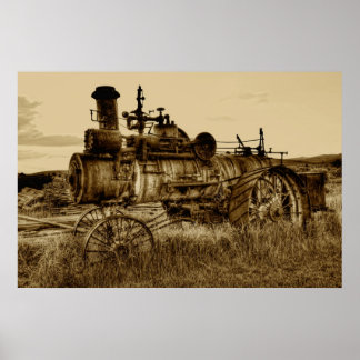 AFFICHES MONTANA STEAM TRACTOR