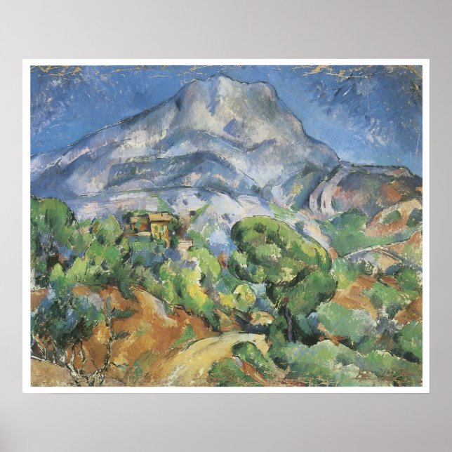 Affiches Monte Sainte-Victoire au-dessus de la route de Tho (Devant)