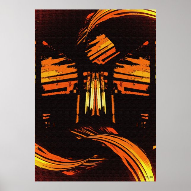 Affiches Monter au-dessus de l'Art numérique (Devant)