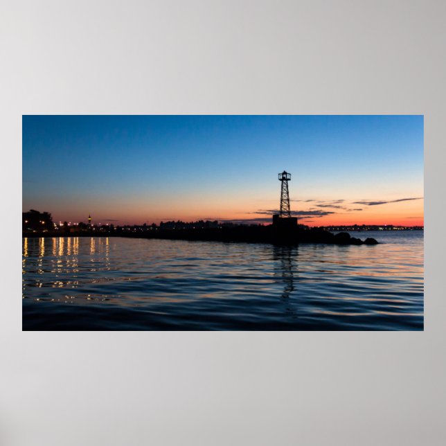 Affiches Montevideo À Dawn, Uruguay (Devant)