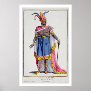 Affiches Montezuma, l'empereur du Mexique (1466-1520) 1780