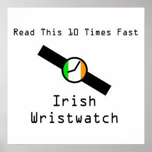 Affiches Montre-bracelet irlandaise