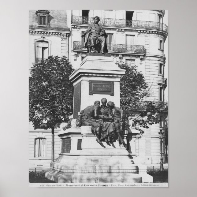 Affiches Monument à Alexandre Dumas Pere, 1883 (Devant)