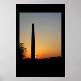 Affiches Monument de Washington à Dusk