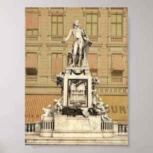 Affiches Monument Mozart, Vienne, Australie-Hongrie magnifi
