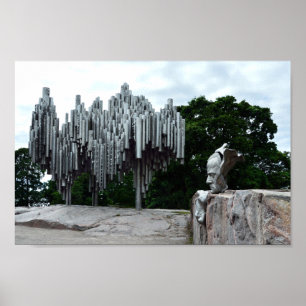 Affiches Monument Sibelius, Helsinki, Finlande