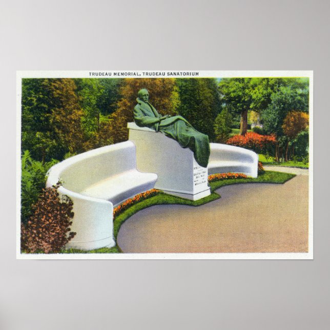 Affiches Monument Trudeau, scène du sanatorium Trudeau (Devant)