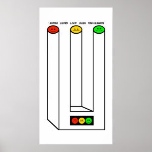 Affiches Moody Stoplight Blivet avec légende